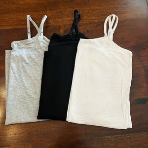 3 pack Long Camisole tanks
